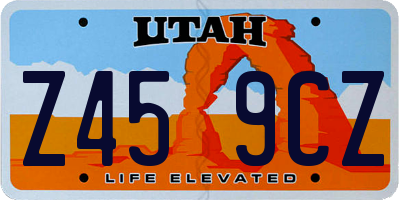 UT license plate Z459CZ