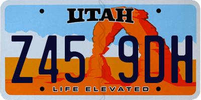 UT license plate Z459DH