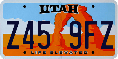 UT license plate Z459FZ