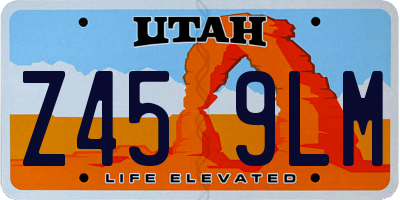 UT license plate Z459LM