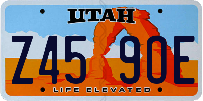 UT license plate Z459OE