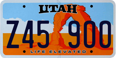 UT license plate Z459OO