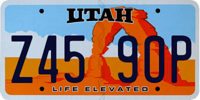 UT license plate Z459OP