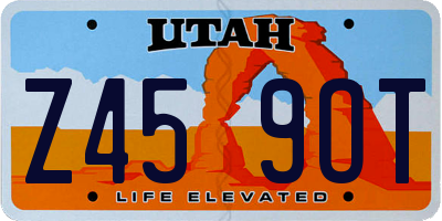 UT license plate Z459OT