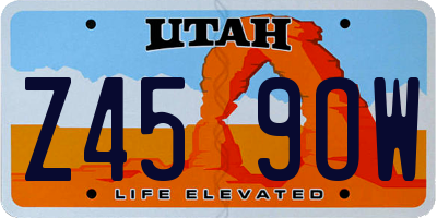 UT license plate Z459OW