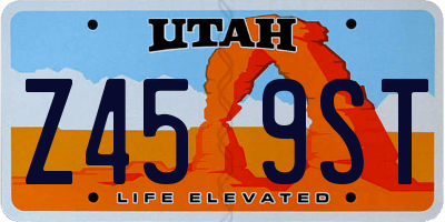 UT license plate Z459ST