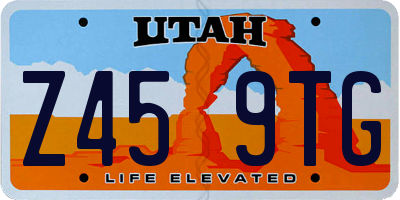UT license plate Z459TG