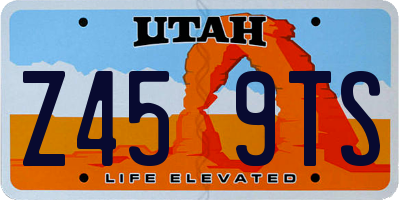 UT license plate Z459TS