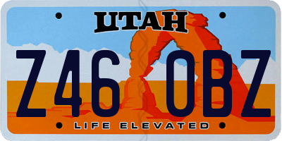 UT license plate Z460BZ