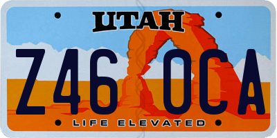 UT license plate Z460CA