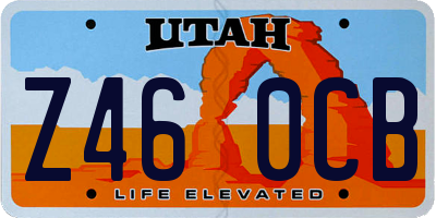 UT license plate Z460CB