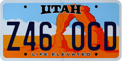 UT license plate Z460CD