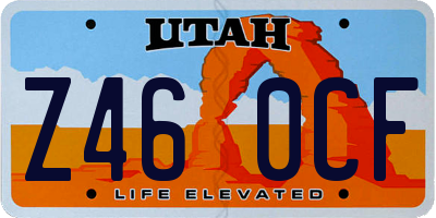 UT license plate Z460CF