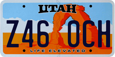 UT license plate Z460CH