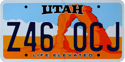 UT license plate Z460CJ