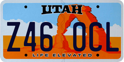 UT license plate Z460CL