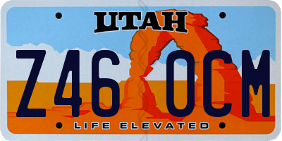 UT license plate Z460CM