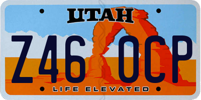 UT license plate Z460CP