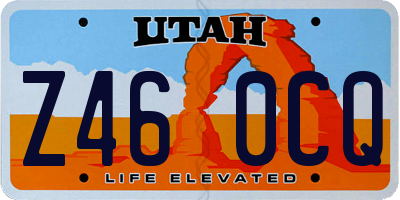 UT license plate Z460CQ