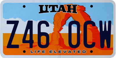 UT license plate Z460CW
