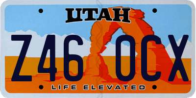 UT license plate Z460CX