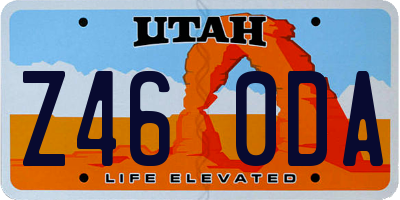 UT license plate Z460DA