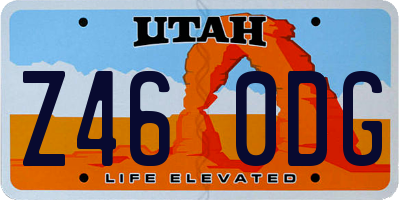 UT license plate Z460DG