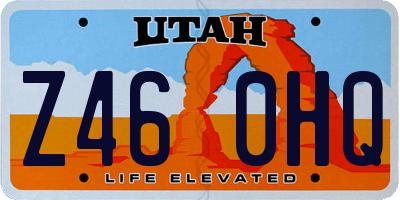 UT license plate Z460HQ