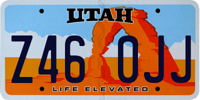 UT license plate Z460JJ