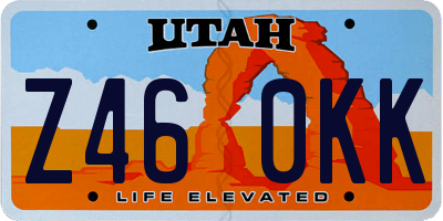 UT license plate Z460KK