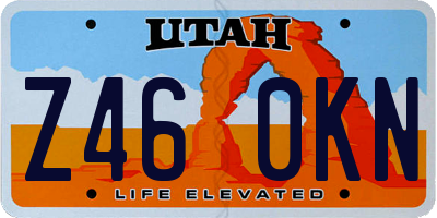 UT license plate Z460KN