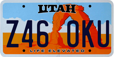 UT license plate Z460KU