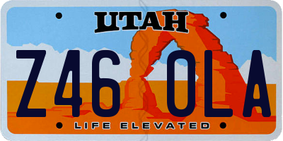 UT license plate Z460LA