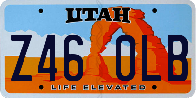UT license plate Z460LB