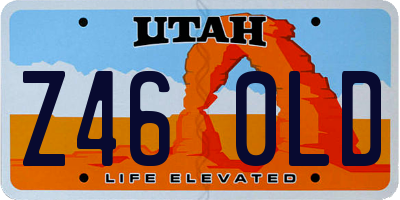 UT license plate Z460LD