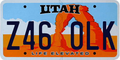 UT license plate Z460LK