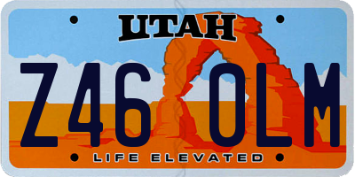 UT license plate Z460LM