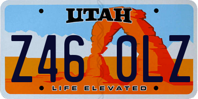 UT license plate Z460LZ