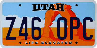 UT license plate Z460PC