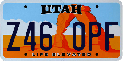 UT license plate Z460PF