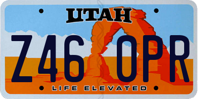 UT license plate Z460PR