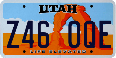 UT license plate Z460QE