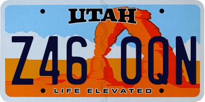 UT license plate Z460QN
