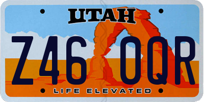 UT license plate Z460QR
