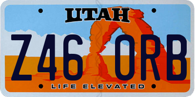 UT license plate Z460RB