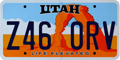 UT license plate Z460RV