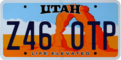 UT license plate Z460TP