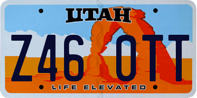 UT license plate Z460TT