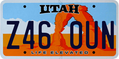 UT license plate Z460UN