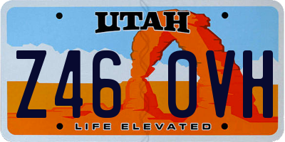 UT license plate Z460VH